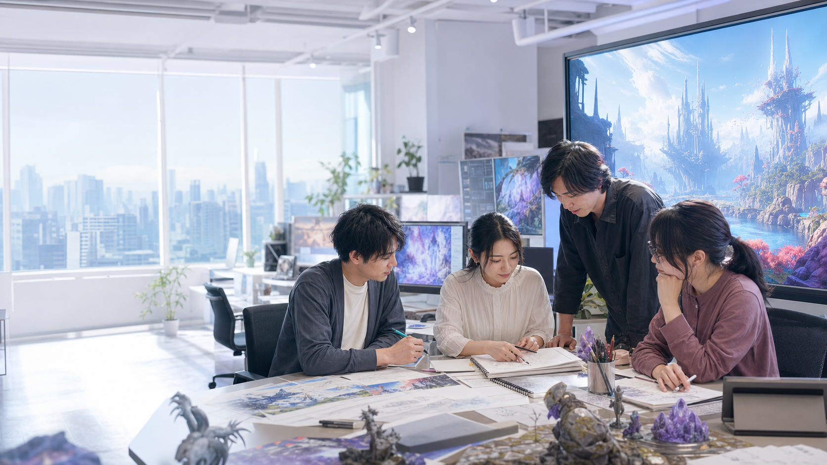 ゲーム開発に取り組む日本人クリエイターチーム